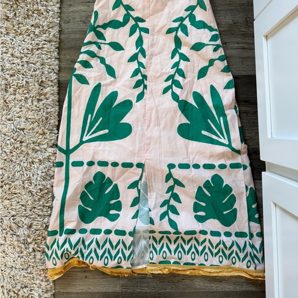 Pink and Green Halter Dress - Picture 3 of 4